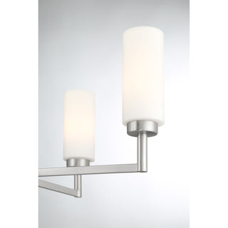 4-Light Chandelier in Brushed Nickel