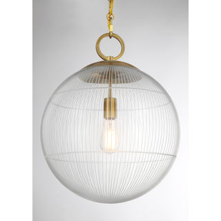 Cabot 1-Light Pendant in Warm Brass