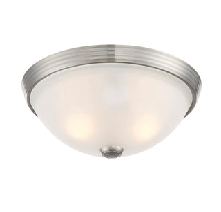 2-Light Ceiling Light in Satin Nickel