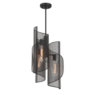 Hillbourne 3-Light Pendant in Matte Black