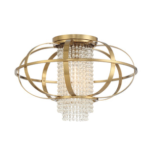 Idlewild 1-Light Ceiling Light in Warm Brass