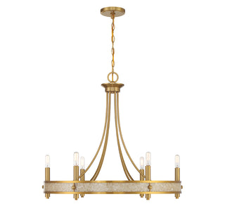 Camden 6-Light Chandelier in Warm Brass