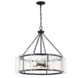Genry 5-Light Pendant in Matte Black