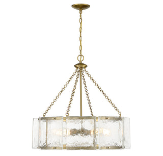 Genry 5-Light Pendant in Warm Brass