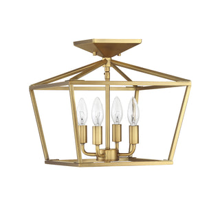 Townsend 4-Light Ceiling Light in Warm Brass