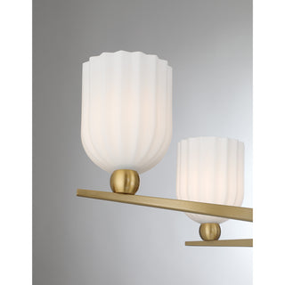 Collier 6-Light Chandelier in Warm Brass