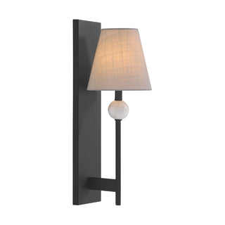 Travis 1-Light Wall Sconce in Matte Black