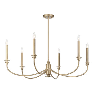 Coventry 6-Light Chandelier in Noble Brass