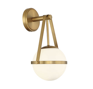 Polson 1-Light Wall Sconce in Warm Brass