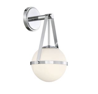 Polson 1-Light Wall Sconce in Polished Chrome