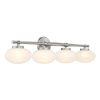 Barrow 4-Light Bathroom Vanity Light in Satin Nickel