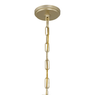 Jacobs 1-Light Outdoor Hanging Lantern in Serene Brass