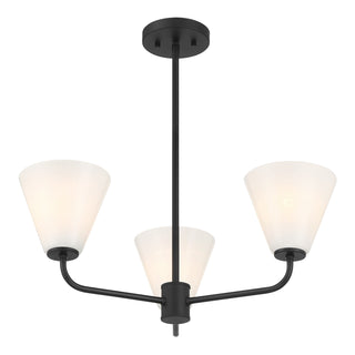 Blair 3-Light Chandelier in Matte Black