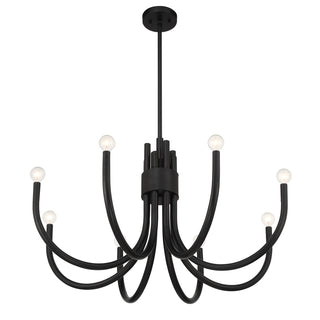 Sorrento 8-Light Chandelier in Matte Black