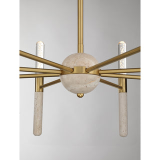 Linden 8-Light Chandelier in Warm Brass