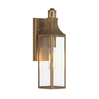 Lancaster 1-Light Outdoor Wall Lantern in Atlas Bronze