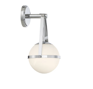 Polson 1-Light Wall Sconce in Polished Chrome