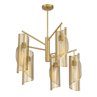 Hillbourne 5-Light Chandelier in Warm Brass