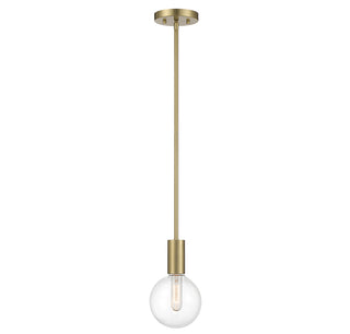 Wright 1-Light Mini-Pendant in Warm Brass