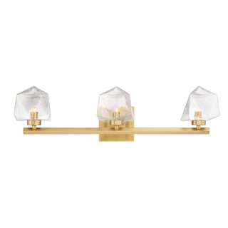 Castello 3-Light Bathroom Vanity Light in Warm Brass