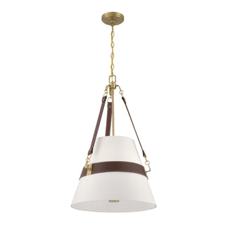 Corinth 3-Light Pendant in Warm Brass