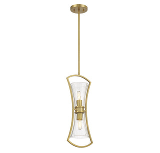 Bennington 2-Light Pendant in Warm Brass