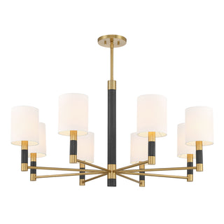 Conrad 8-Light Chandelier in Warm Brass