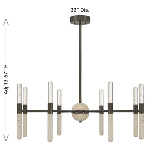 Linden 8-Light Chandelier in Mediterranean Bronze