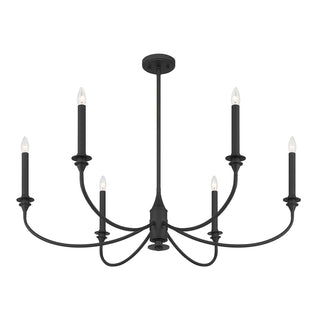 Coventry 6-Light Chandelier in Matte Black