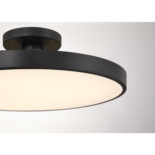 Thayer 1-Light LED Ceiling Light in Matte Black