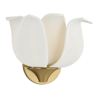 Elsie 1-Light Wall Sconce in Warm Brass by Breegan Jane