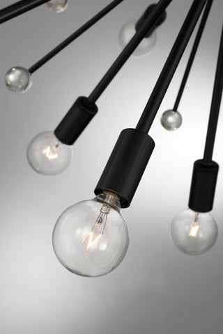 Galea 24-Light Chandelier in 
Matte Black