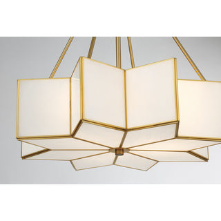 Reiling 3-Light Pendant in Warm Brass