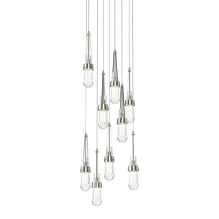 Link 9-Light Clear Glass Pendant