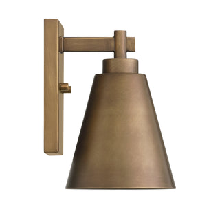 Ryder 1-Light Outdoor Wall Lantern in Atlas Bronze