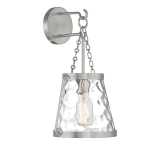 Crawford 1-Light Wall Sconce in Satin Nickel