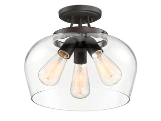 Octave 3-Light Ceiling Light in English Bronze