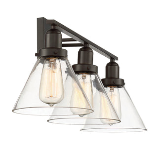 Drake 3-Light Bathroom Vanity Light in English Bronze