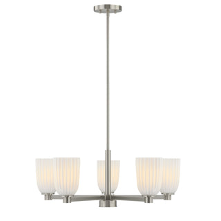 Baldwin 5-Light Chandelier in Satin Nickel