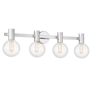 Wright 4-Light Bathroom Vanity Light in Chrome