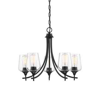 Octave 5-Light Chandelier in Black