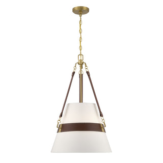 Corinth 3-Light Pendant in Warm Brass