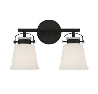 Kaden 2-Light Bathroom Vanity Light in Matte Black