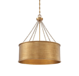 Rochester 6-Light Pendant in Gold Patina