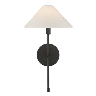 Avon 1-Light Wall Sconce in Black Tourmaline