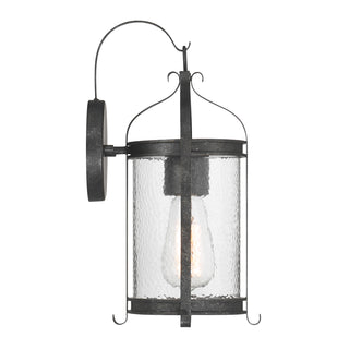 Preston 1-Light Outdoor Wall Lantern in Iron Oxide