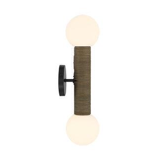 Jarrell 2-Light Wall Sconce in Matte Black