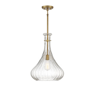 Bristo 1-Light Pendant in Warm Brass