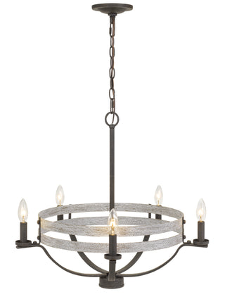 60W X 5 Brig Metal Chandelier