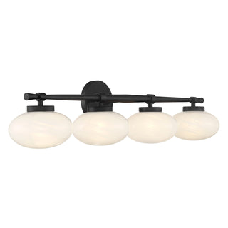 Barrow 4-Light Bathroom Vanity Light in Matte Black